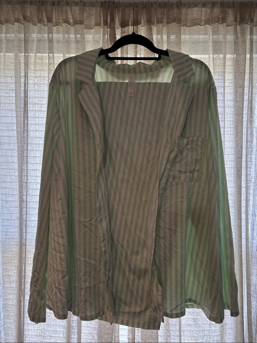 Cacique Mint Satin Sleep Set